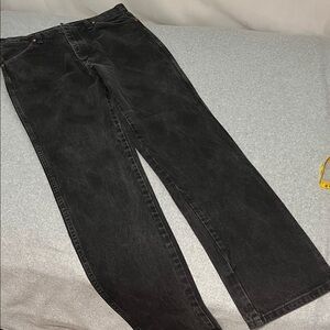 Wrangler Black Jeans Mens Size 35 936WBK Western Cowboy